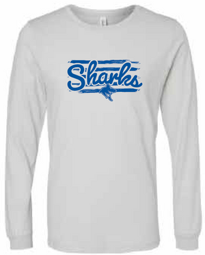2025 Shimek Elementary BELLA + CANVAS - Jersey Long Sleeve Tee (Shark Design)