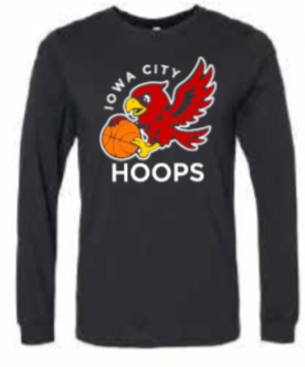 2025 Iowa City Hoops BELLA + CANVAS - Heather CVC Long Sleeve Tee (Hoops Design)