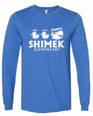 2026 Shimek Elementary BELLA + CANVAS - Heather CVC Long Sleeve Tee