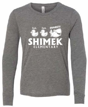 2026 Shimek Elementary BELLA + CANVAS - Youth Triblend Long Sleeve Tee
