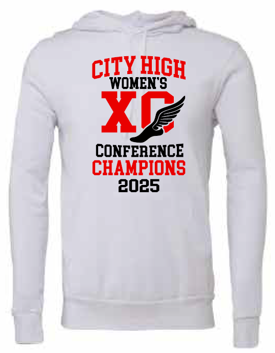 2025 City High Women's Cross Country Conference Champs BELLA + CANVAS - Unisex Sponge Fleece Hoodie