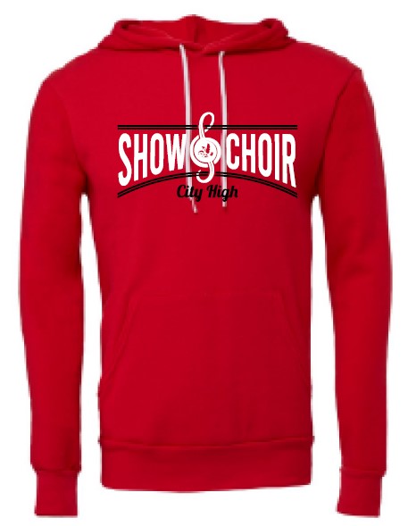 2024 City High Vocal Music and Show Choir BELLA + CANVAS - Unisex Sponge Fleece Hoodie (Show Choir)