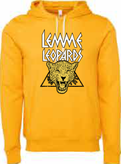 2025 Lemme Leopards BELLA + CANVAS - Unisex Sponge Fleece Hoodie (Leopard Design)