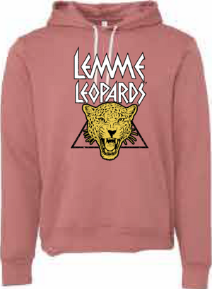2025 Lemme Leopards BELLA + CANVAS - Unisex Sponge Fleece Hoodie (Leopard Design)