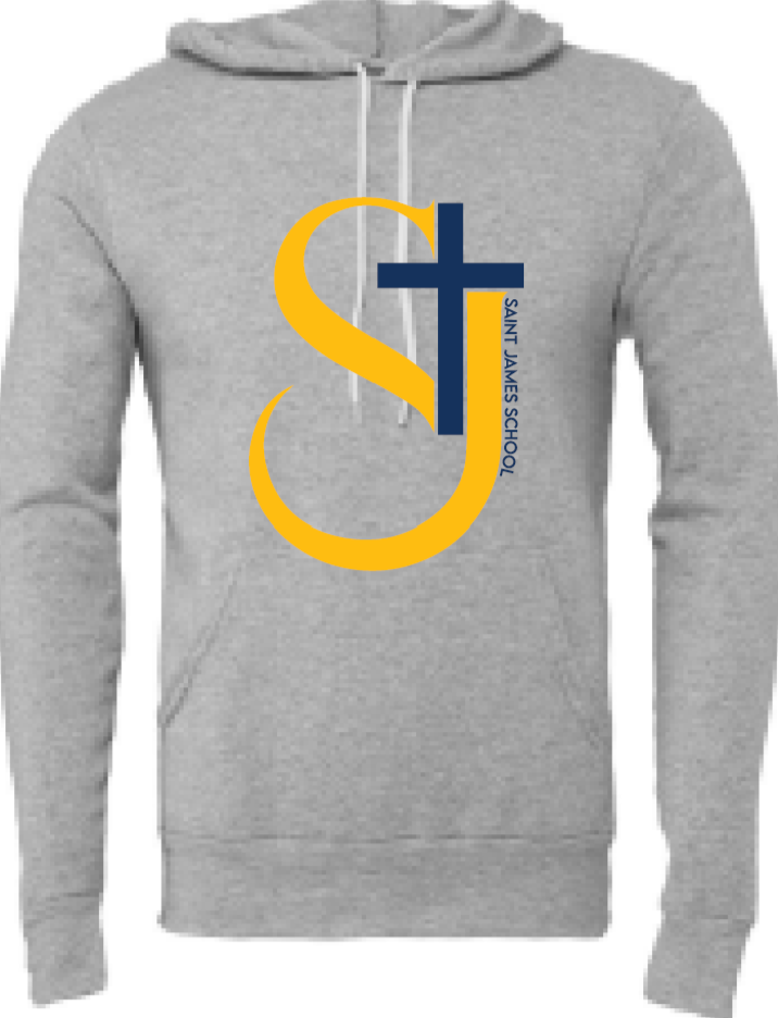 2024 St. James Elementary BELLA + CANVAS - Unisex Sponge Fleece Hoodie (Cross Design)