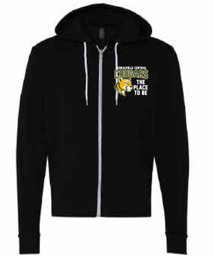 2025 Coralville Central BELLA + CANVAS Unisex Sponge Fleece Full-Zip Hoodie Sweatshirt