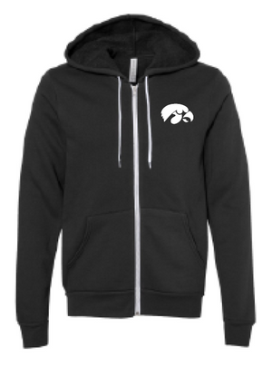 2025 City High Fall Spirit BELLA + CANVAS - Unisex Sponge Fleece Full-Zip Hoodie Sweatshirt (Hawk Design)
