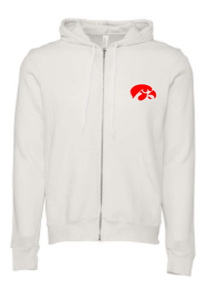 2025 City High Fall Spirit BELLA + CANVAS - Unisex Sponge Fleece Full-Zip Hoodie Sweatshirt (Hawk Design)