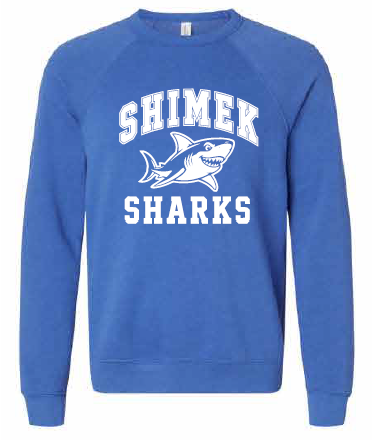 2026 Shimek Elementary BELLA + CANVAS - Sponge Fleece Raglan Crewneck Sweatshirt