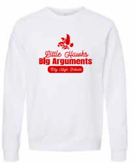 2025 City High Debate BELLA + CANVAS - Sponge Fleece Raglan Crewneck Sweatshirt (Argument Design)