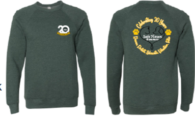 2025 Fall Safe Haven BELLA + CANVAS - Sponge Fleece Raglan Crewneck Sweatshirt