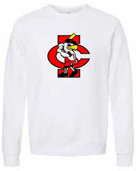 2026 City High Baseball BELLA + CANVAS - Sponge Fleece Raglan Crewneck Sweatshirt