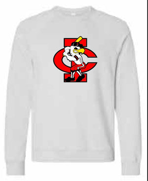 2026 City High Baseball BELLA + CANVAS - Sponge Fleece Raglan Crewneck Sweatshirt