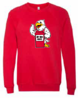 2025 City High Debate BELLA + CANVAS - Sponge Fleece Raglan Crewneck Sweatshirt (Louie Design)