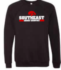 2025 Southeast Boys Cross Country BELLA + CANVAS - Sponge Fleece Raglan Crewneck Sweatshirt