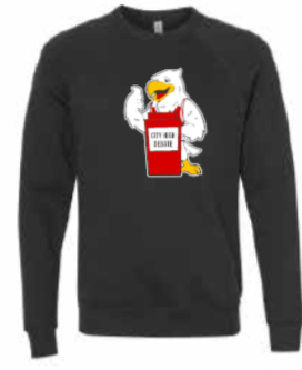 2025 City High Debate BELLA + CANVAS - Sponge Fleece Raglan Crewneck Sweatshirt (Louie Design)