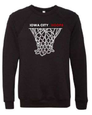 2024 Iowa City Hoops BELLA + CANVAS - Sponge Fleece Raglan Crewneck Sweatshirt (Net Design)