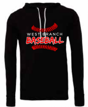 2026 West Branch Baseball BELLA + CANVAS - Unisex Sponge Fleece Hoodie (Threads)