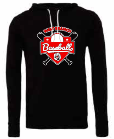 2026 West Branch Baseball BELLA + CANVAS - Unisex Sponge Fleece Hoodie (Logo)