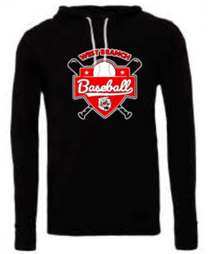 2026 West Branch Baseball BELLA + CANVAS - Unisex Sponge Fleece Hoodie (Logo)