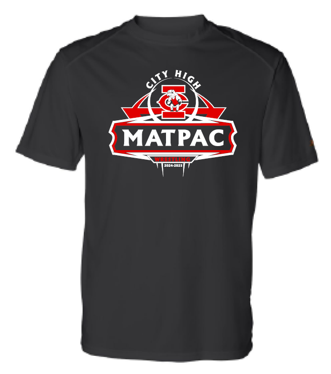 2024 City High Matpac Badger - B-Core Sport Shoulders T-Shirt