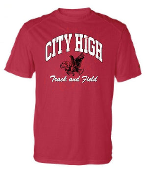 2025 City High Boys Track & Field Badger - B-Core Sport Shoulders T-Shirt