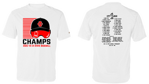 2025 City High State Baseball Champs Badger - B-Core Sport Shoulders T-Shirt