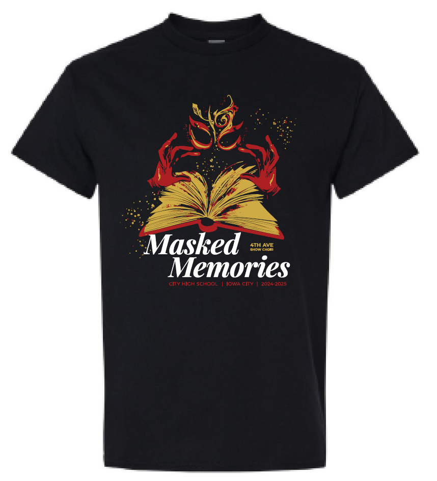 2024 City High Show Choir Masked Memories  Gildan - Heavy Cotton™ T-Shirt <b>with $10 Personalization Option</b>