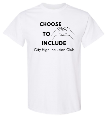 2023 City High Community Inclusion Club Gildan - Heavy Cotton™ T-Shirt (Heart Design)