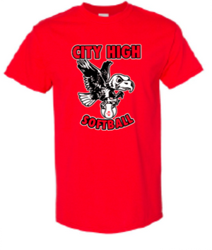 2026 City High Softball Gildan - Heavy Cotton™ T-Shirt