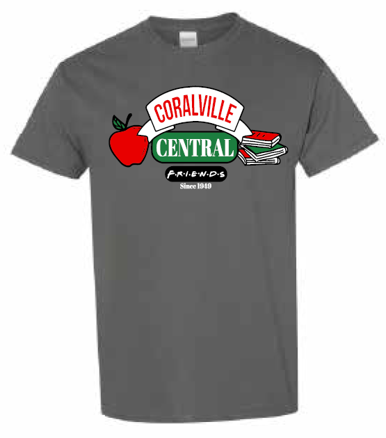 2025 Coralville Central Gildan - Heavy Cotton™ T-Shirt (Central Perk Design)