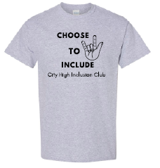 2023 City High Community Inclusion Club Gildan - Heavy Cotton™ T-Shirt (Love Design)