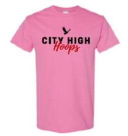 2024 City High Girls Basketball Gildan - Heavy Cotton™ T-Shirt (Hoops Design)