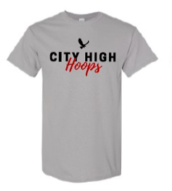 2024 City High Girls Basketball Gildan - Heavy Cotton™ T-Shirt (Hoops Design)