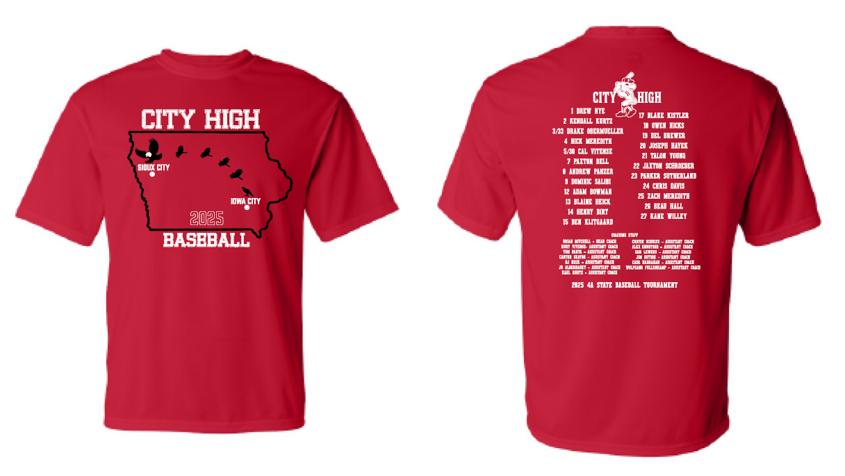 2025 City High State Baseball Champs (Playoff Shirt) C2 Sport - Performance T-Shirt