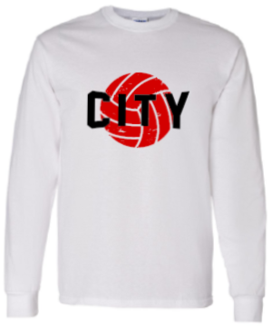 2025 City High Volleyball Gildan - Heavy Cotton™ Long Sleeve T-Shirt (City Design)