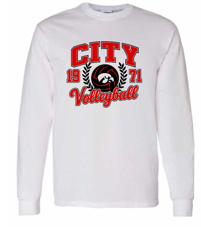 2026 City High Volleyball Gildan - Heavy Cotton™ Long Sleeve T-Shirt