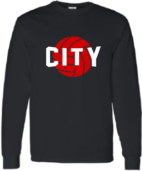 2025 City High Volleyball Gildan - Heavy Cotton™ Long Sleeve T-Shirt (City Design)