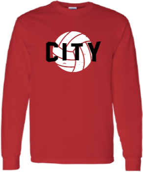 2025 City High Volleyball Gildan - Heavy Cotton™ Long Sleeve T-Shirt (City Design)