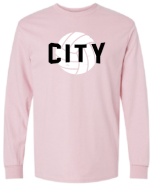 2025 City High Volleyball Gildan - Heavy Cotton™ Long Sleeve T-Shirt (City Design)