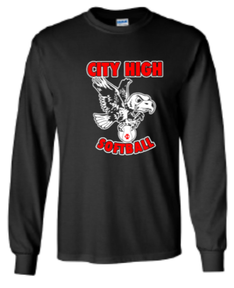 2026 City High Softball Gildan - Heavy Cotton™ Long Sleeve T-Shirt