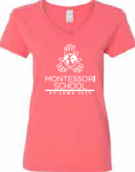 2025 Montessori School Women's Heavy Cotton™ V-Neck T-Shirt