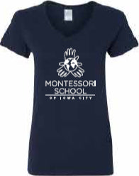 2025 Montessori School Women's Heavy Cotton™ V-Neck T-Shirt