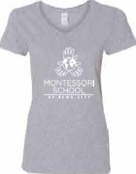 2025 Montessori School Women's Heavy Cotton™ V-Neck T-Shirt