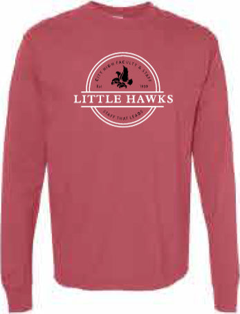 2025 City High Faculty and Staff Comfort Colors - Garment-Dyed Heavyweight Long Sleeve T-Shirt (Circle Design)