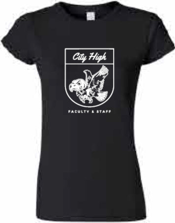 2025 City High Faculty and Staff Gildan - Softstyle® Women’s T-Shirt (Crest Design)
