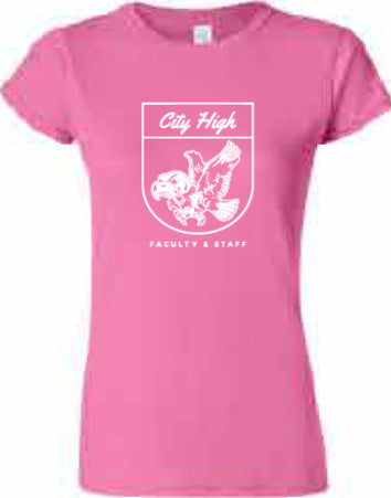 2025 City High Faculty and Staff Gildan - Softstyle® Women’s T-Shirt (Crest Design)