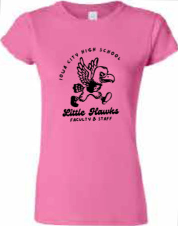2025 City High Faculty and Staff Gildan - Softstyle® Women’s T-Shirt (Little Hawk Design)