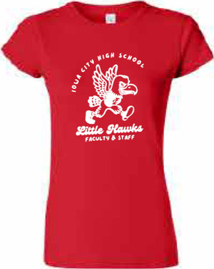 2025 City High Faculty and Staff Gildan - Softstyle® Women’s T-Shirt (Little Hawk Design)