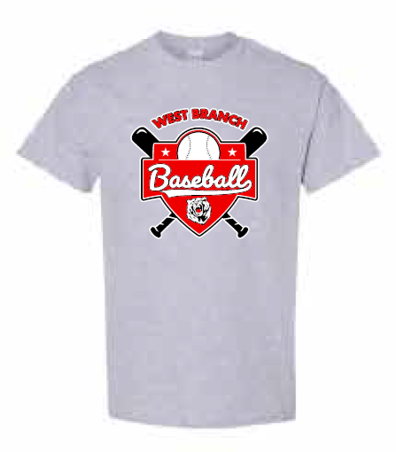 2026 West Branch Baseball Gildan - Softstyle® T-Shirt (Logo)